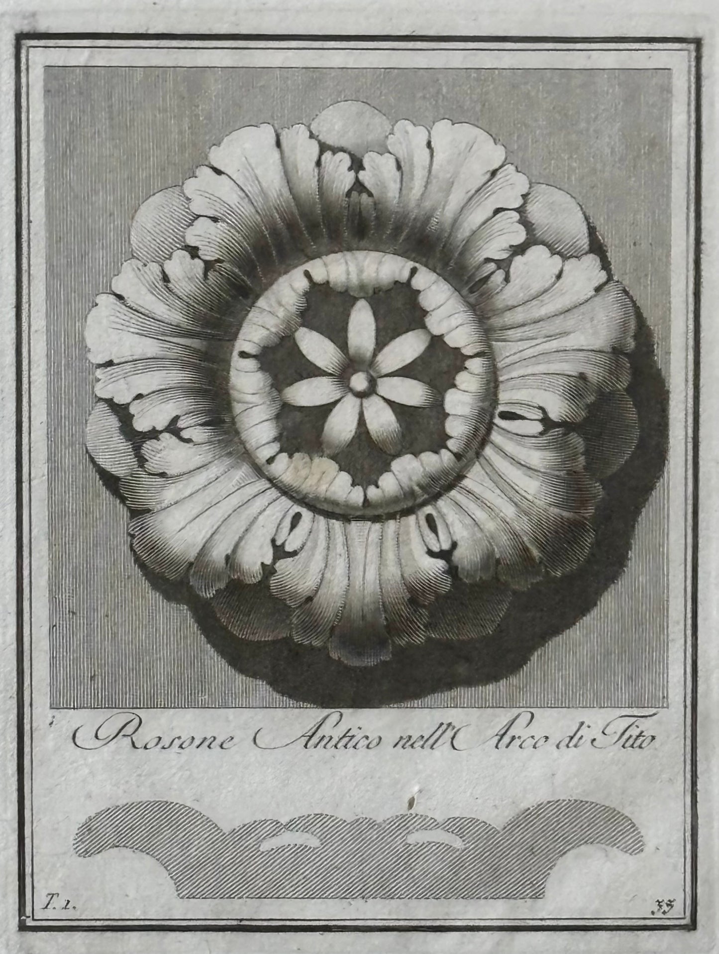 A Collection of Six Framed Giovanni Battista Piranesi Architectural Prints