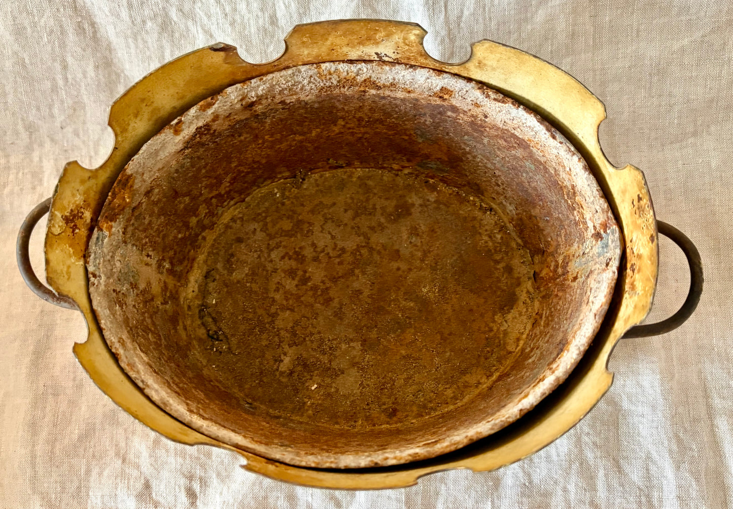 Pair of early 20th Century French Monteith Cachepots With Liners