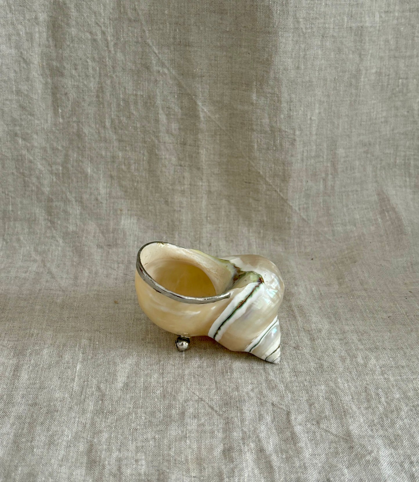 Mother of Pearl and Sterling Caviar Server