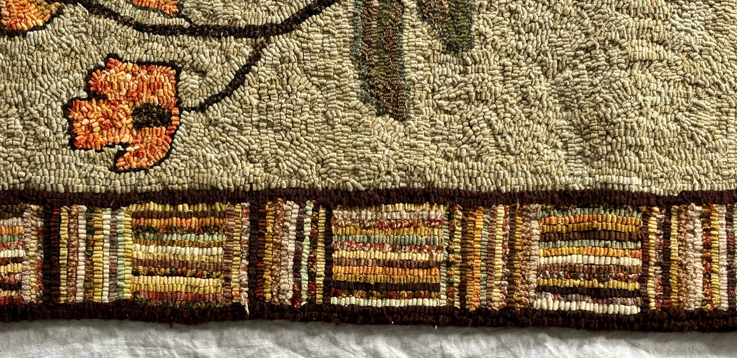 Vintage Folk Art Rug