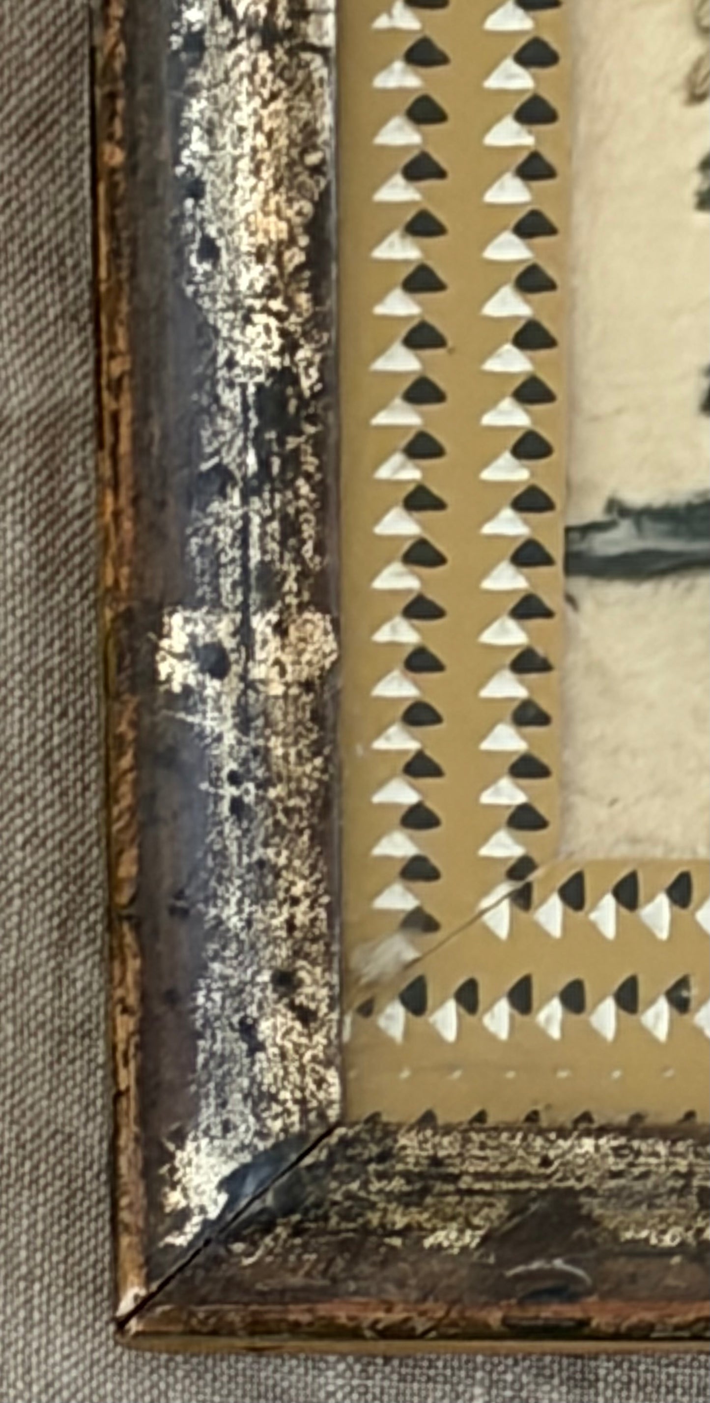 Late 18th Century Wool on Silk German Memorial Needlework