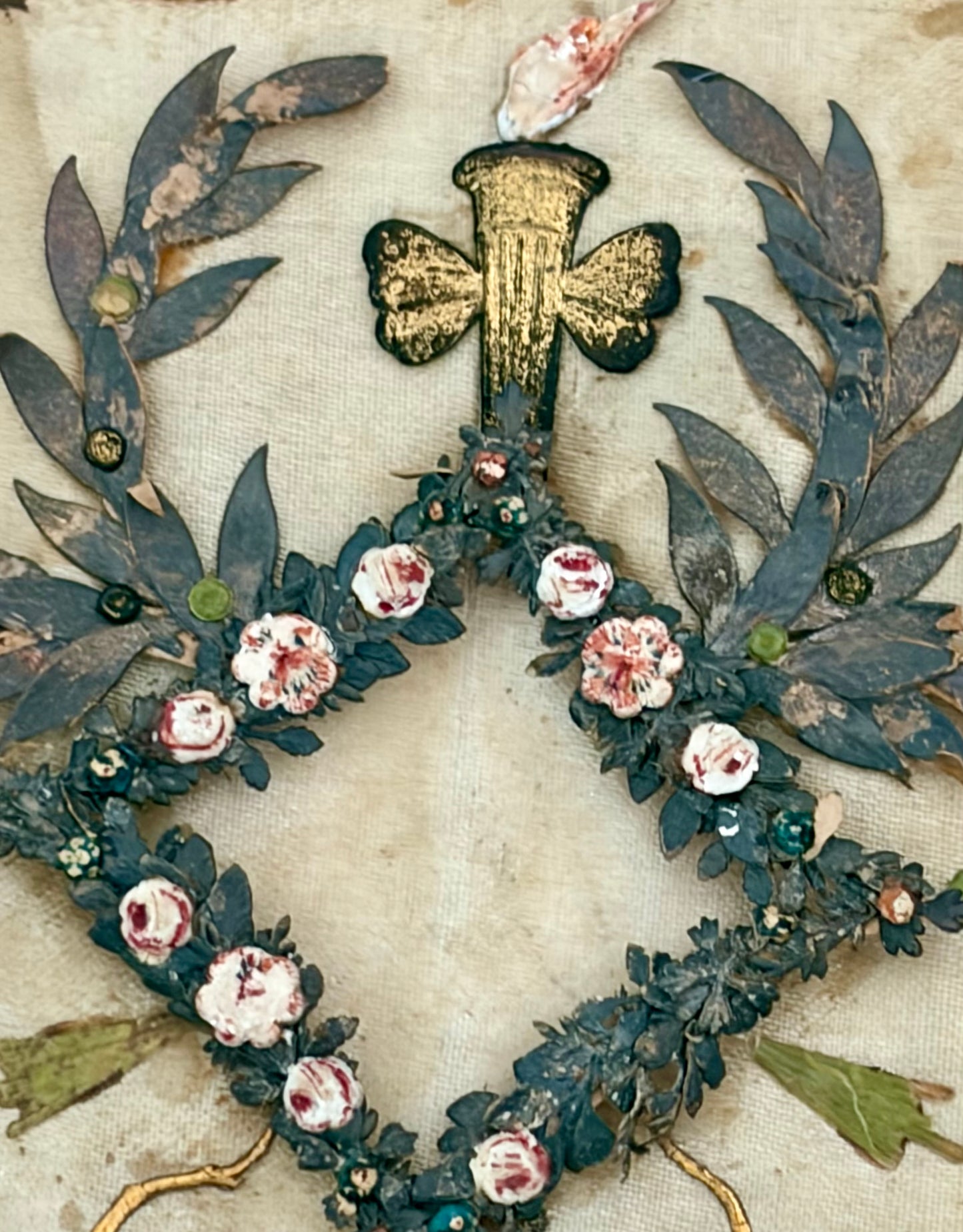 Pennsylvania 19th Century Birth Token Needlework