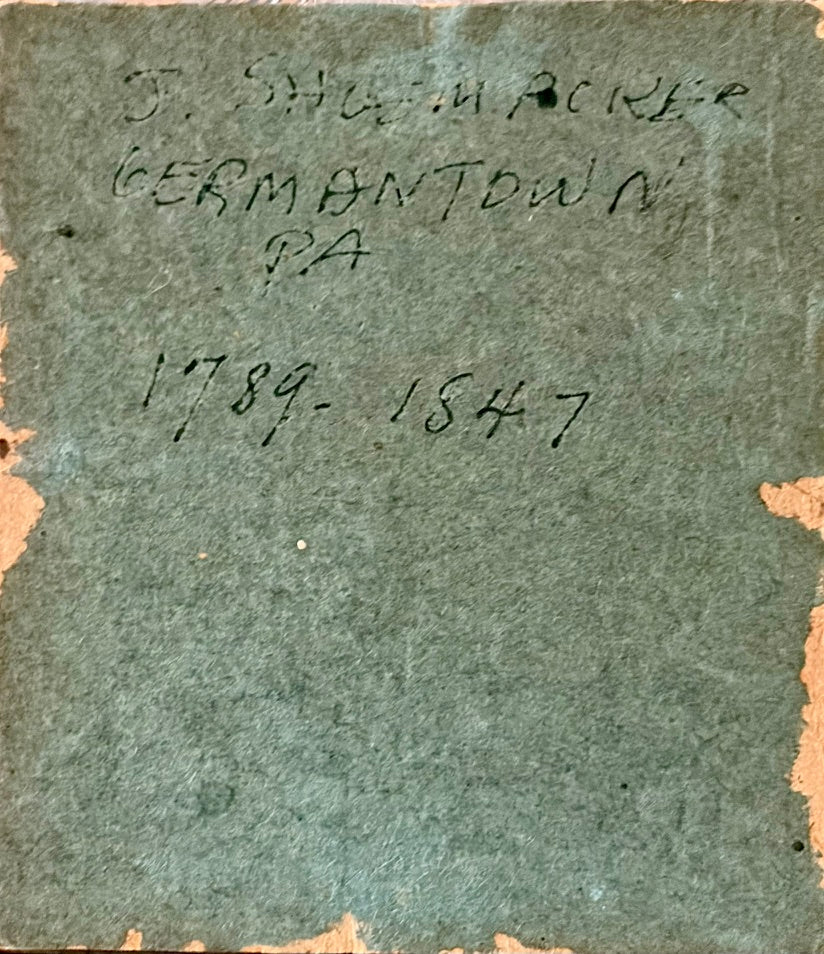 Profile Miniature Portrait of "J. Shoemaker, Germantown, PA 1789-1847"