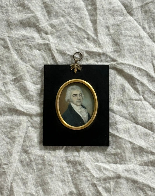 18th Century Miniature of a Gentleman, Circa 1790