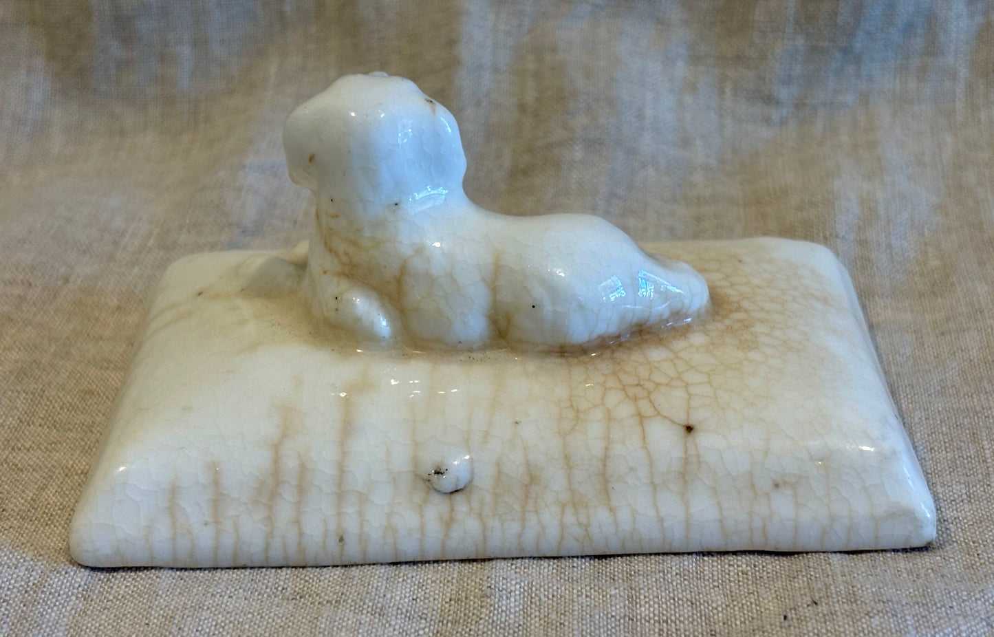 Unusual Charles Cartlidge and Company Dog Form Paperweight