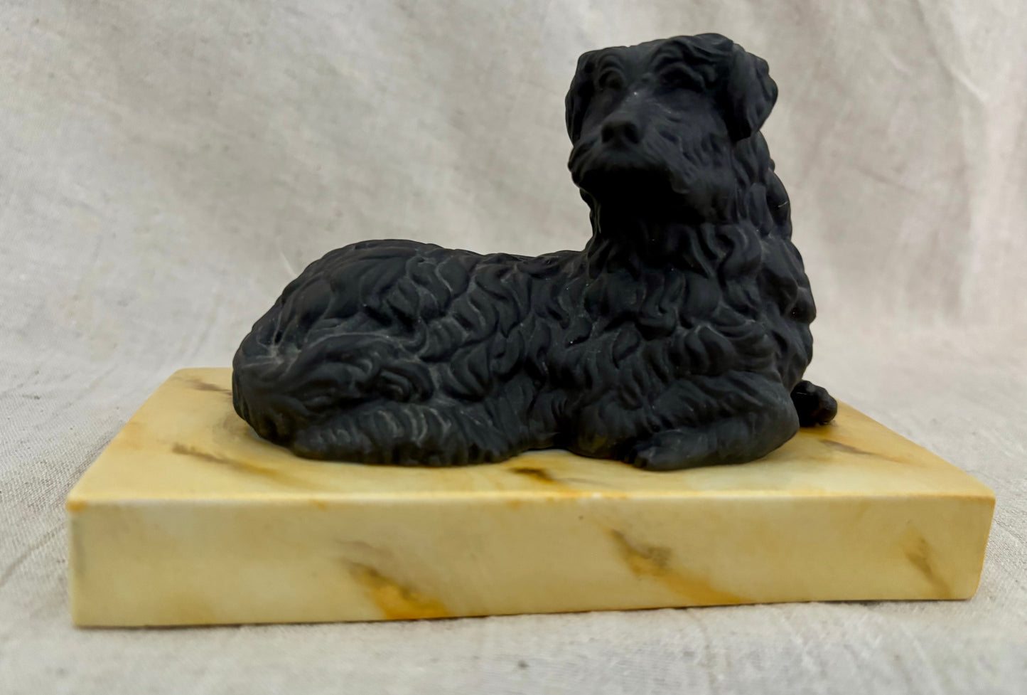 Vintage Italian Porcelain Faux Marble and Bronze Grand Tour Style Paperweight