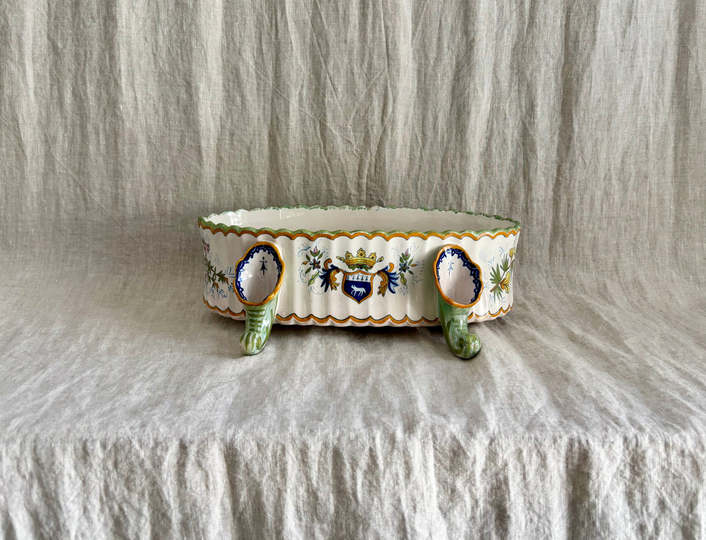 French Henriot Quimper Faience Jardiniere