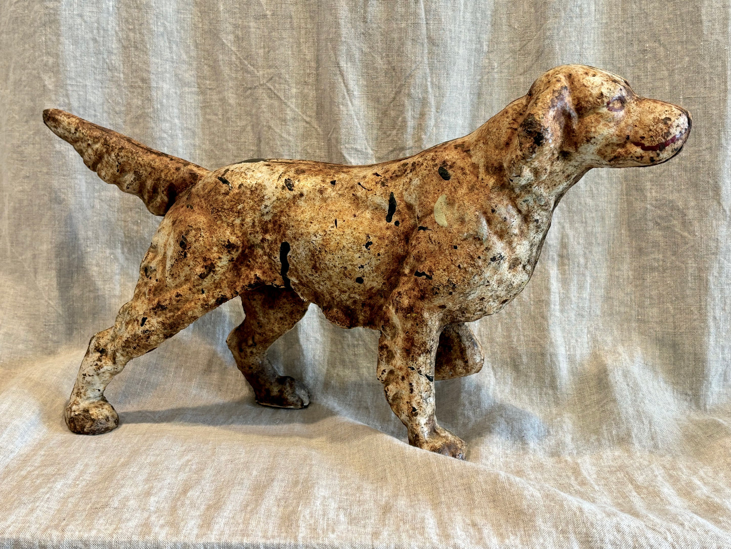 Large Cast Iron Dog Door Stop, Possibly a English or Irish Setter