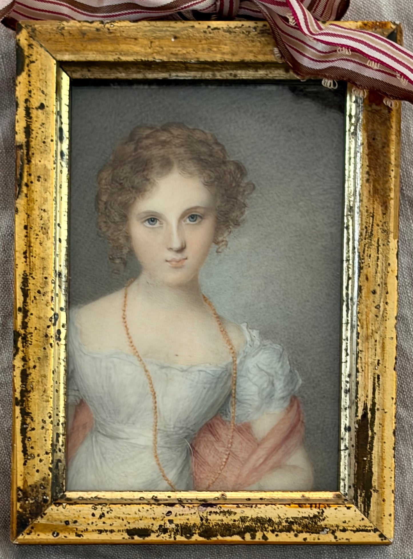 Early 19th Century English Portrait Miniature of a Young Gentlewoman