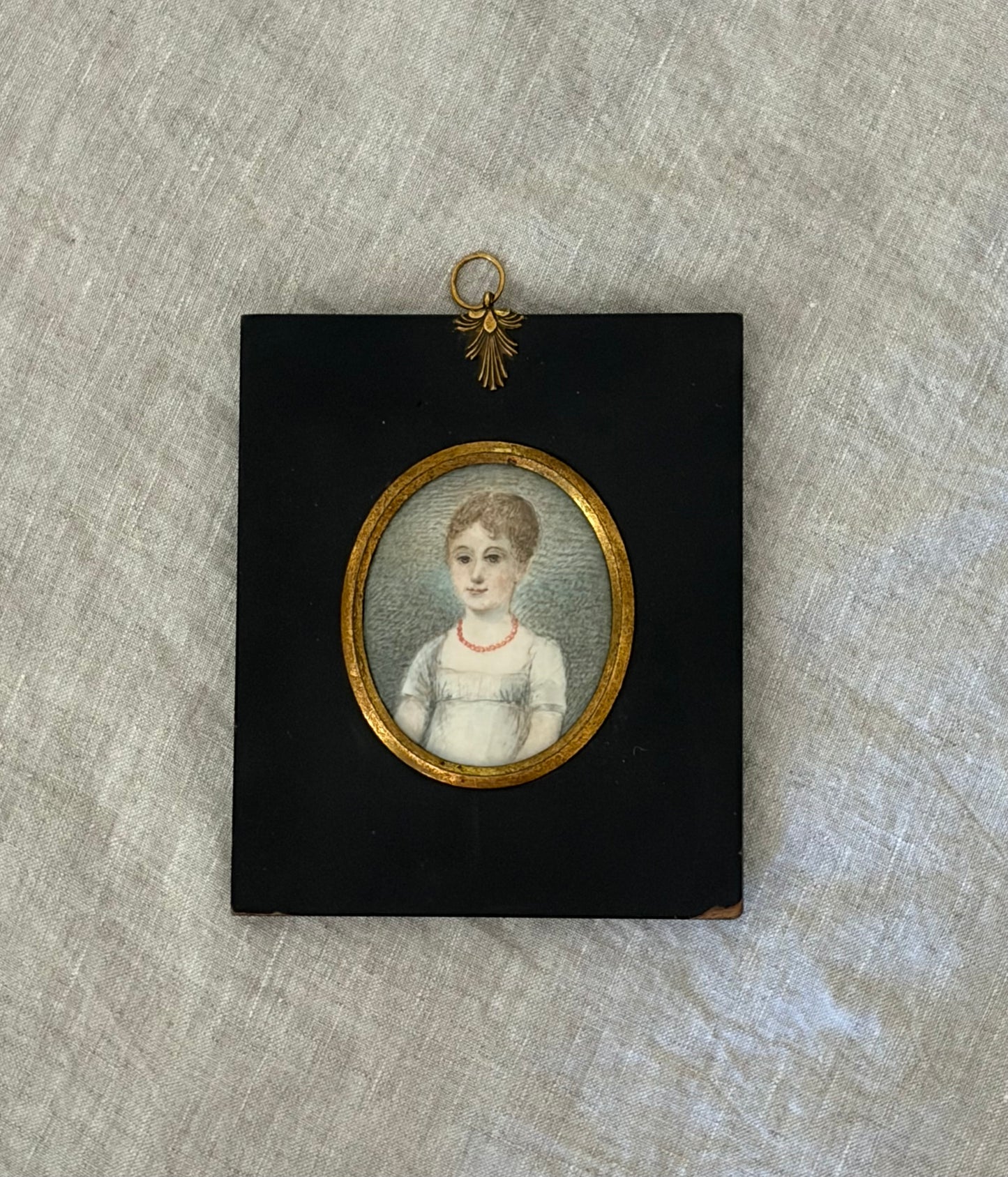 Regency Miniature Portrait of a Young Woman