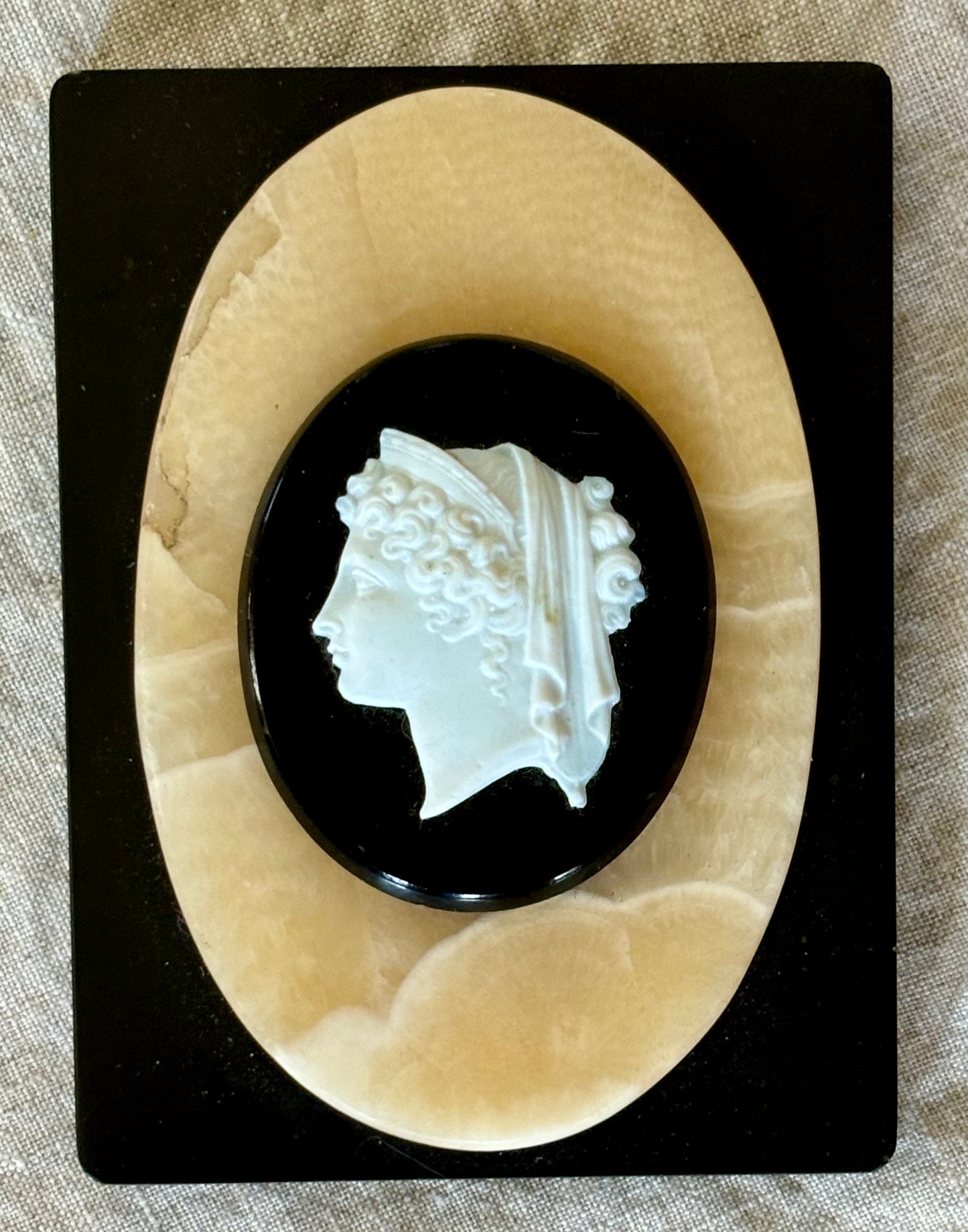 Grand Tour Souvenir Cameo Paperweight