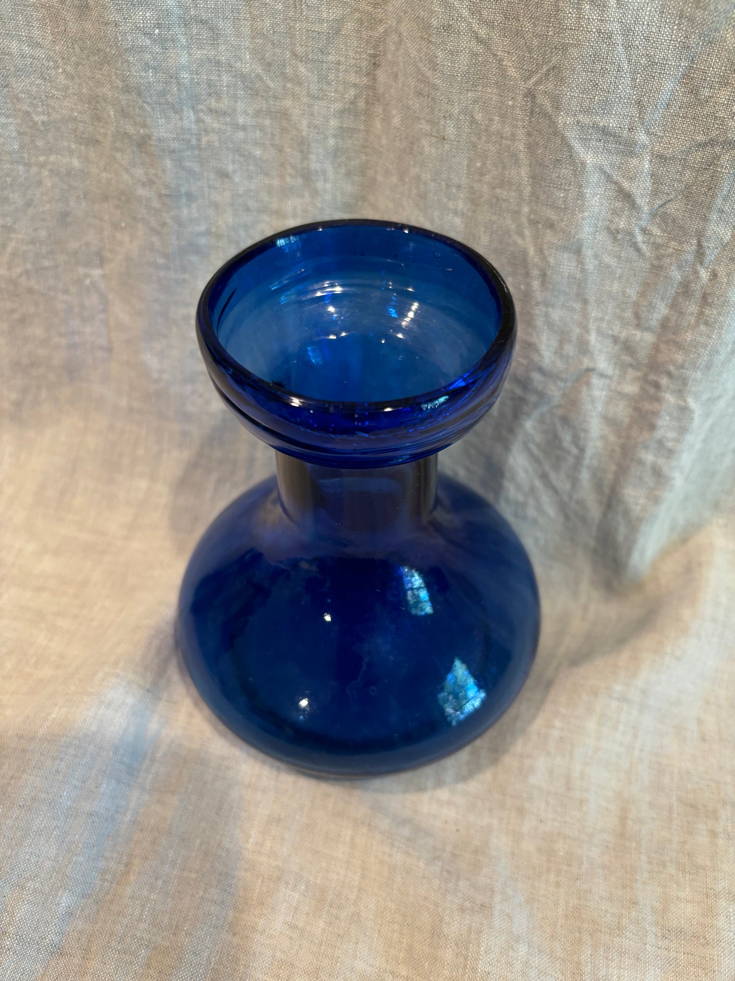 Hand Blown Cobalt Blue Bulb Forcer