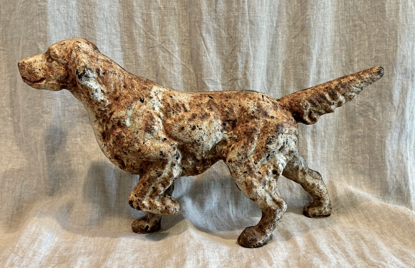 Large Cast Iron Dog Door Stop, Possibly a English or Irish Setter