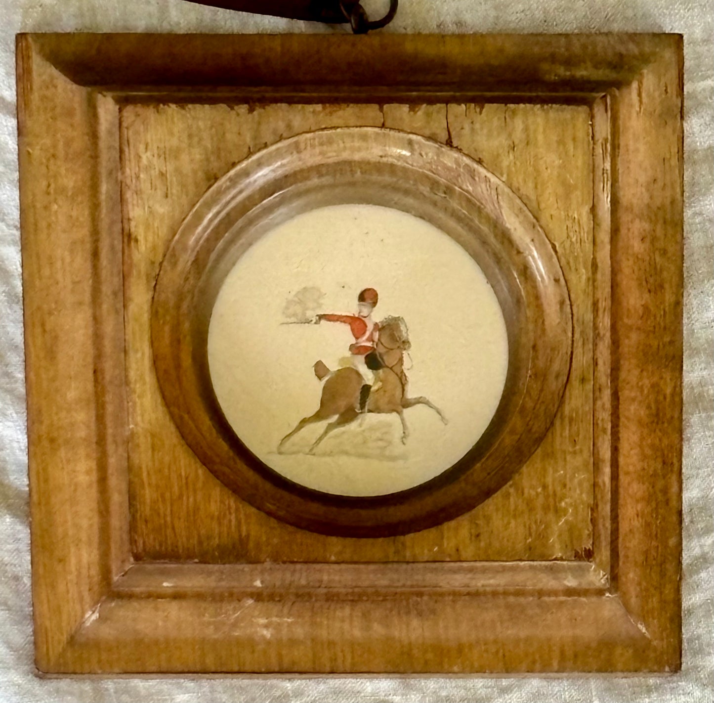 Early 19th Century Pencil and Watercolor Portrait of a British Calvary Officer