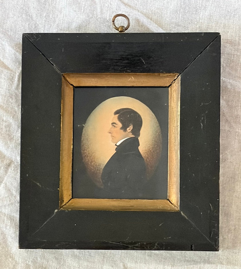 Profile Miniature Portrait of "J. Shoemaker, Germantown, PA 1789-1847"