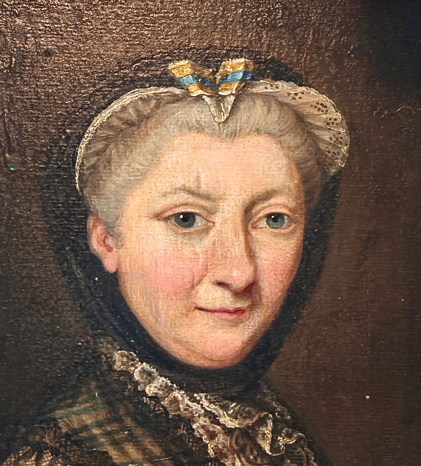 19th Century European School Oil Portrait of a Matron