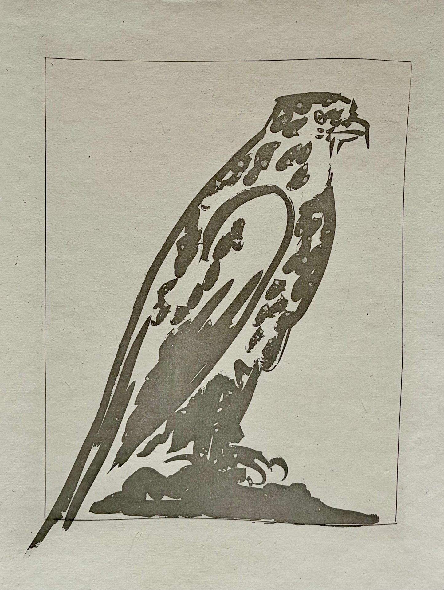 Framed Aquatint of a Pablo Picasso Work Inspired by the Comte de Buffon