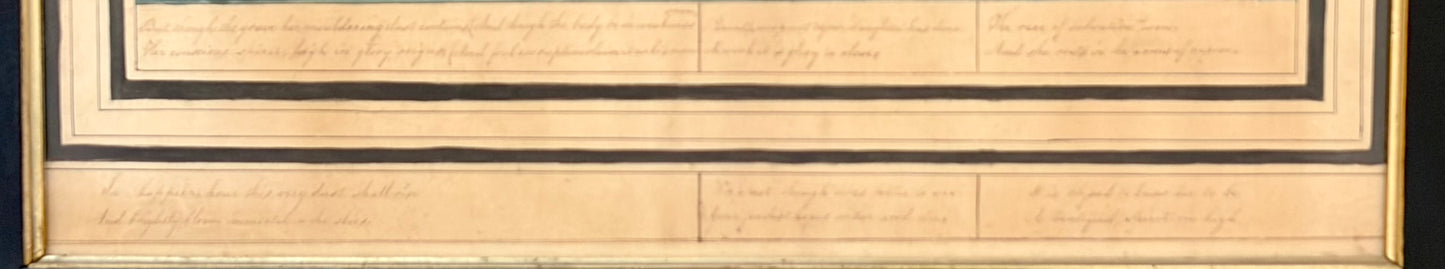 Circa 1840 Fenton Family Memorial Watercolor