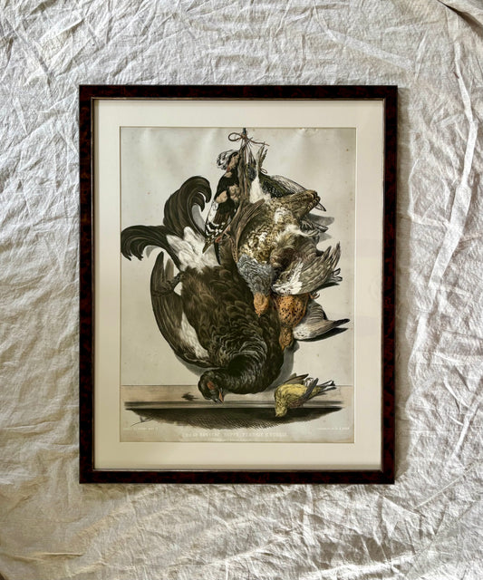Framed 19th Century ‘Etude de Nature Mort’ Hunting Trophy Lithograph