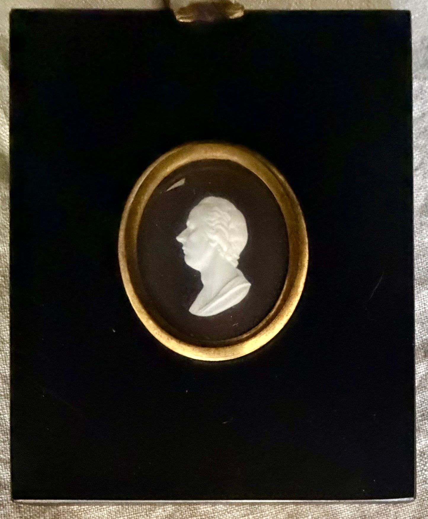 Plaster Intaglio of William Pitt in Orginal Frame by James Tassie