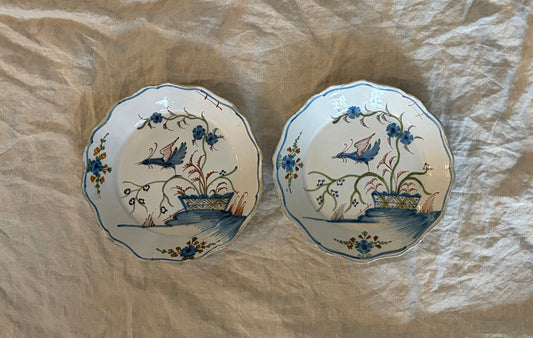 La Rochelle Faience Plates