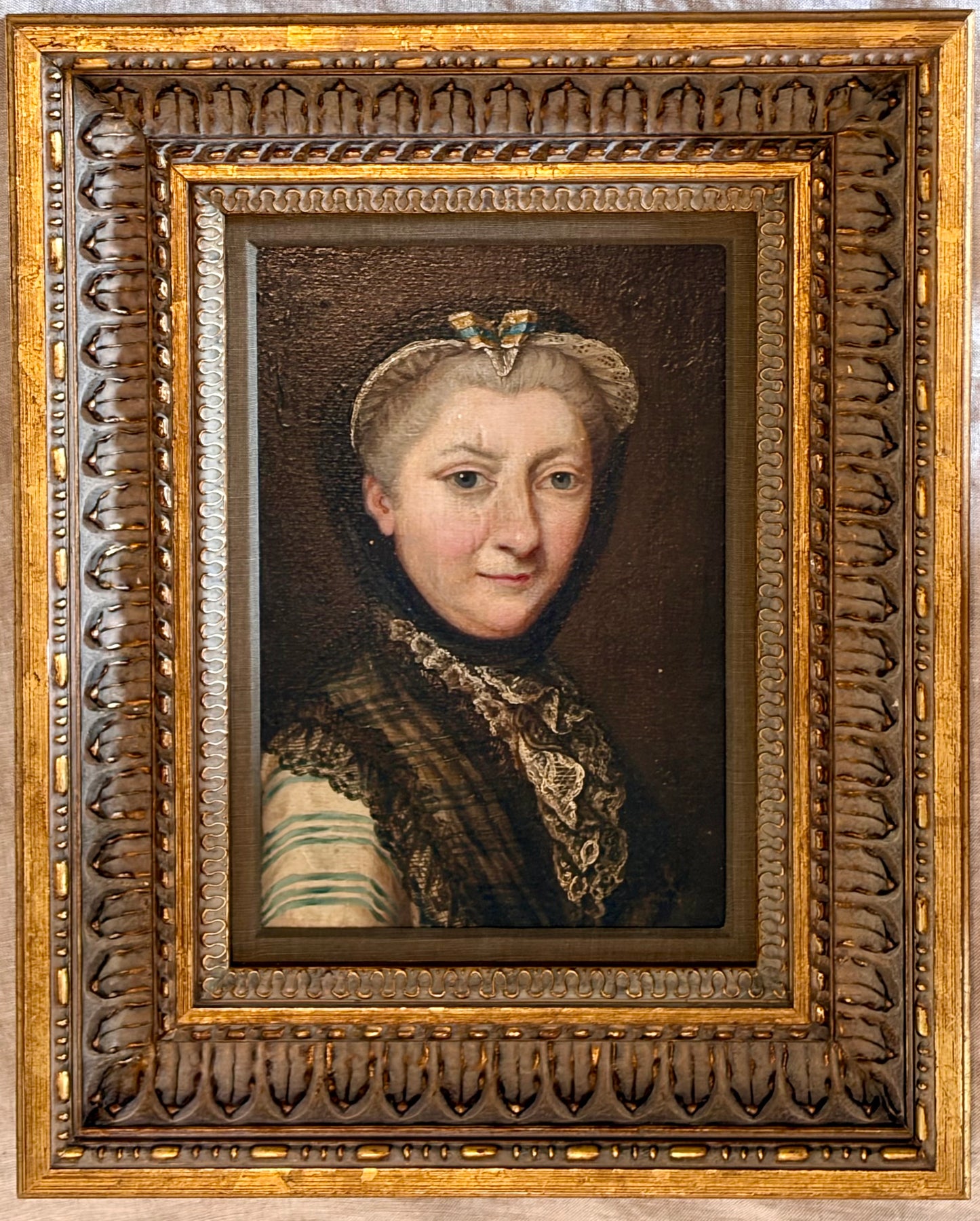 19th Century European School Oil Portrait of a Matron