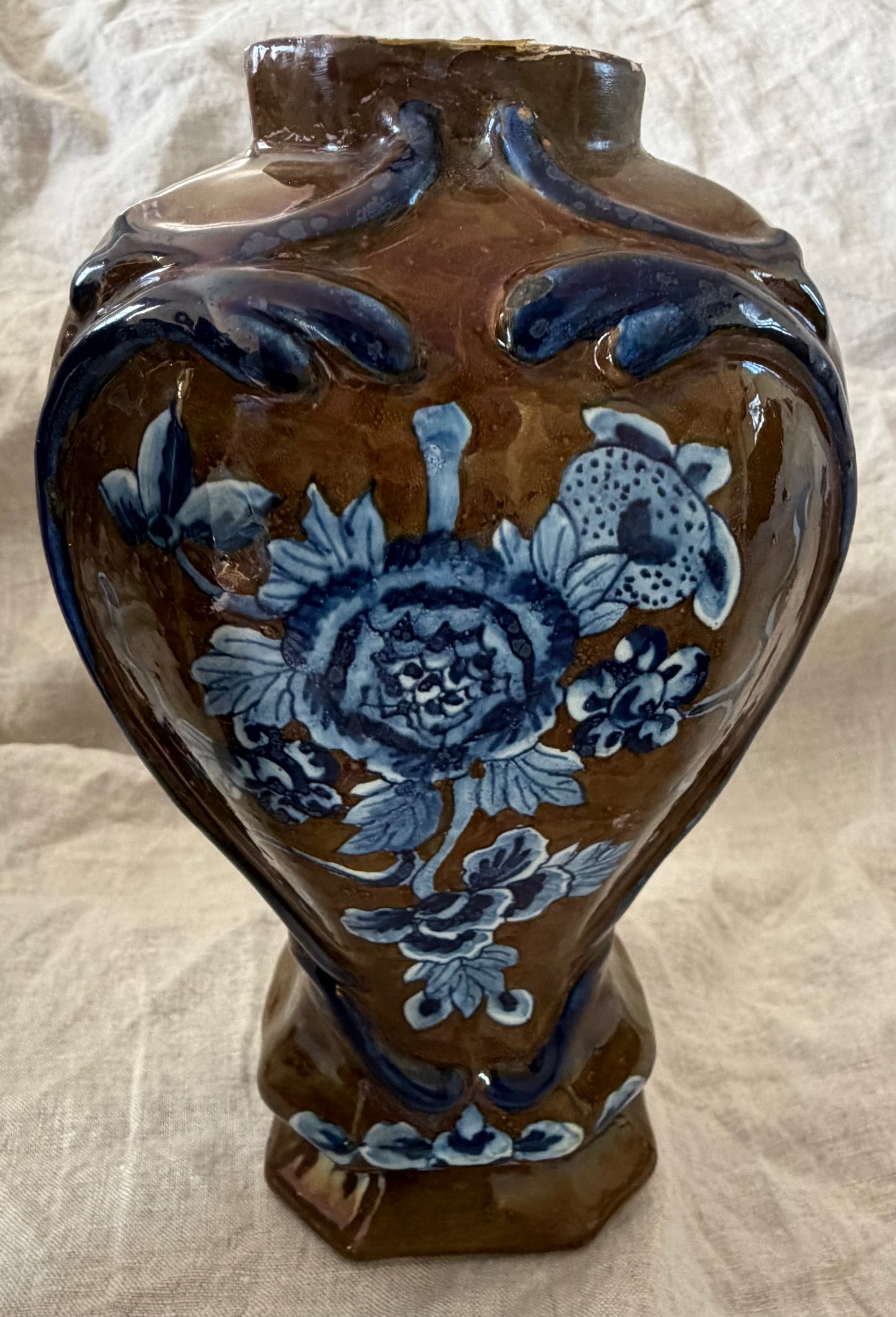 Fabulous 18th Century Delft Garniture Set by