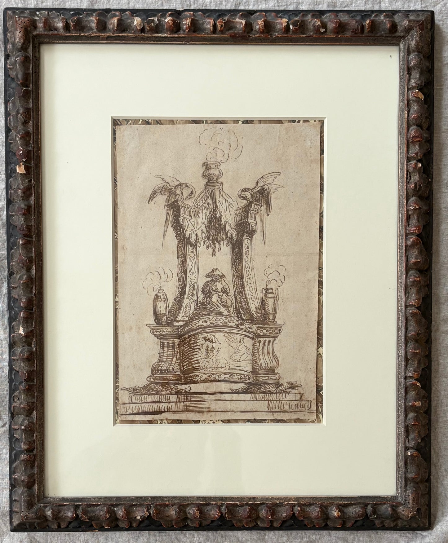 18th Century Continental Ink Drawing