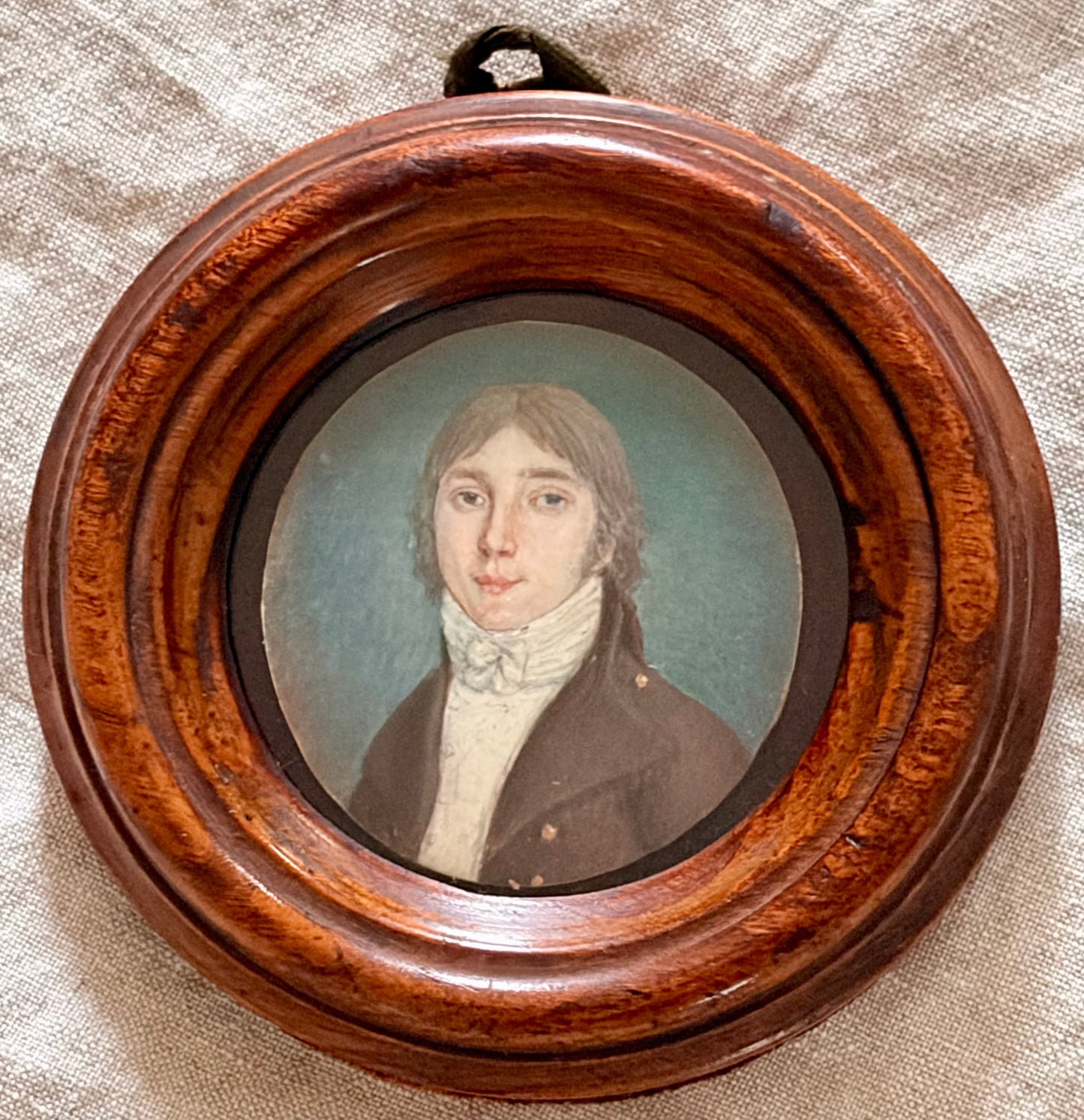 Early 19th century Watercolor Miniature Portrait of a Gentleman