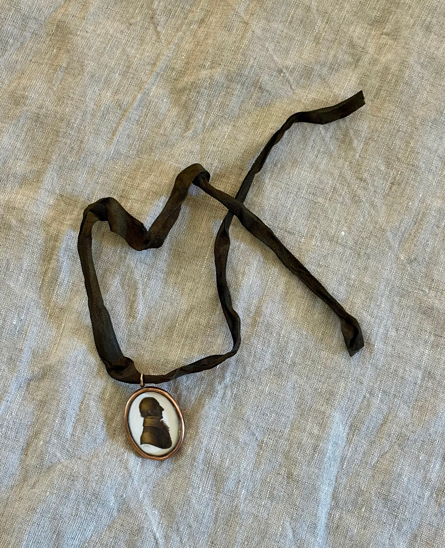 A signed Miers Original Silhouette Mounted in a Broach/Pendant Setting