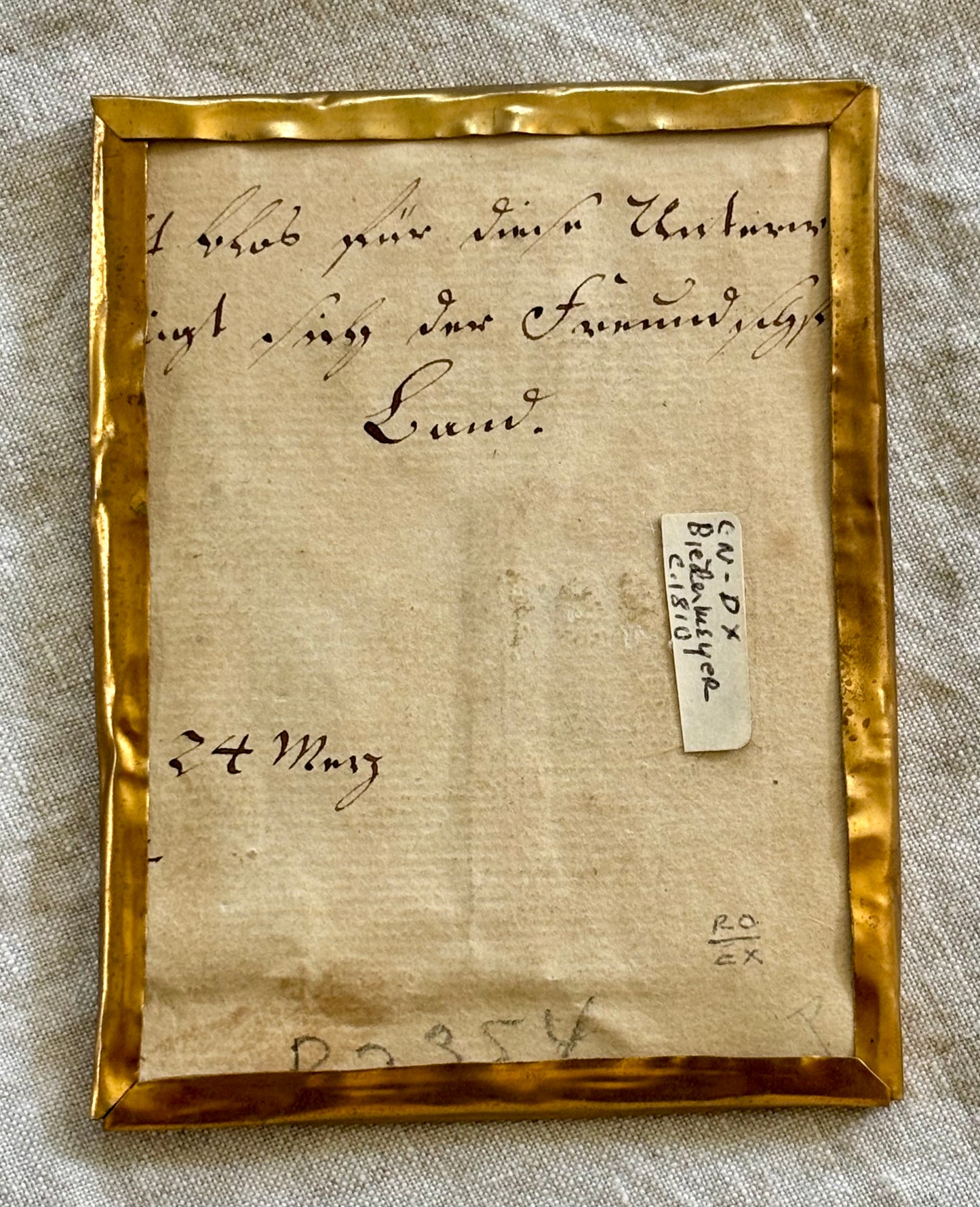 1810 German Biedermeier Mourning Embroidery