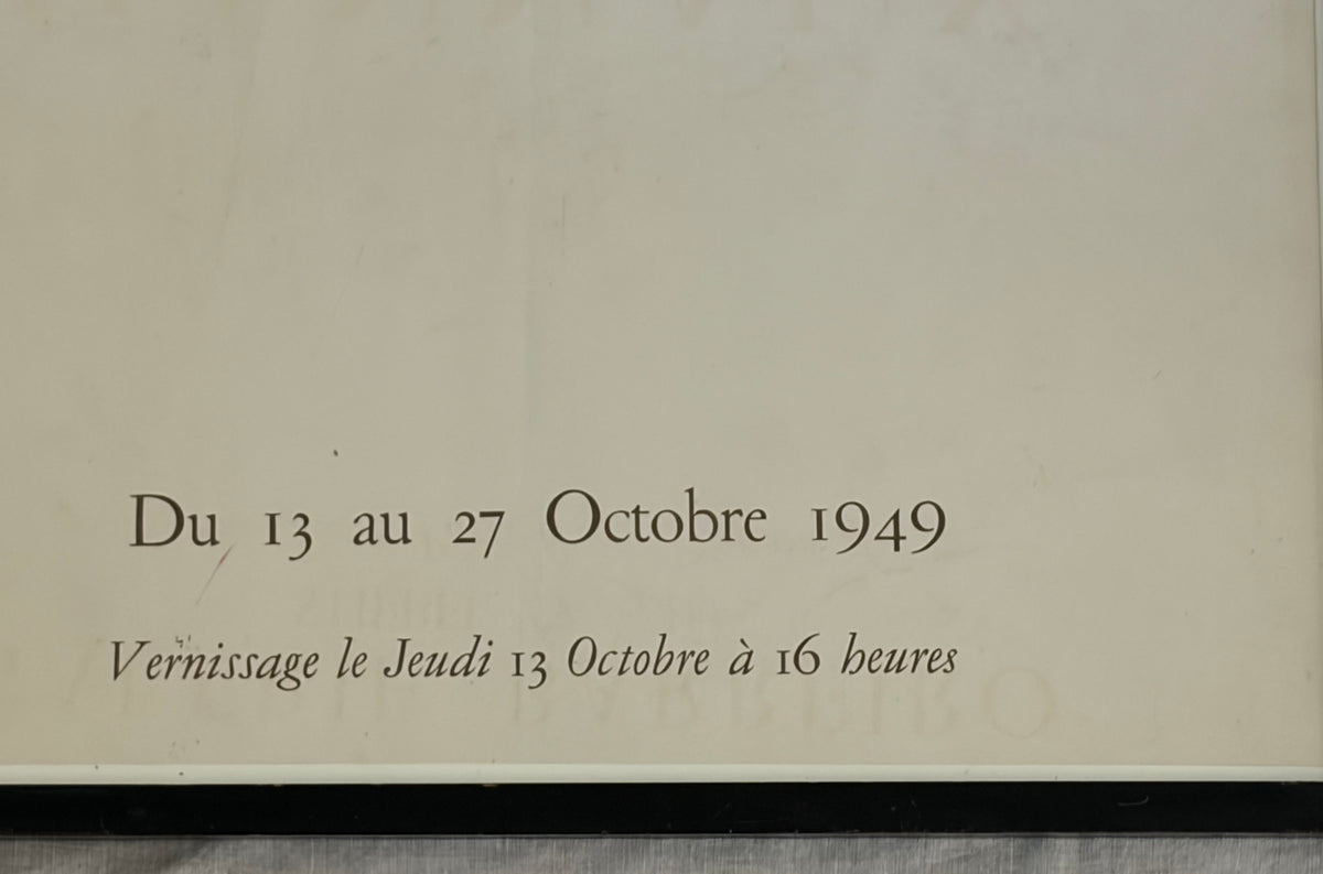 Vintage 1949 Gallery Exhibition Poster