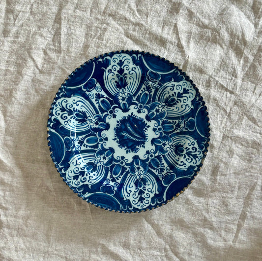 18th Century Delft Charger by De Lampetkan with the Tulip Motif