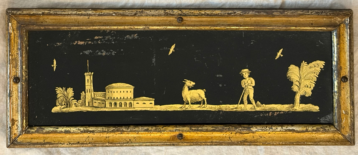 Late 18th Century or Early 19th Century Continental Eglomise Panel