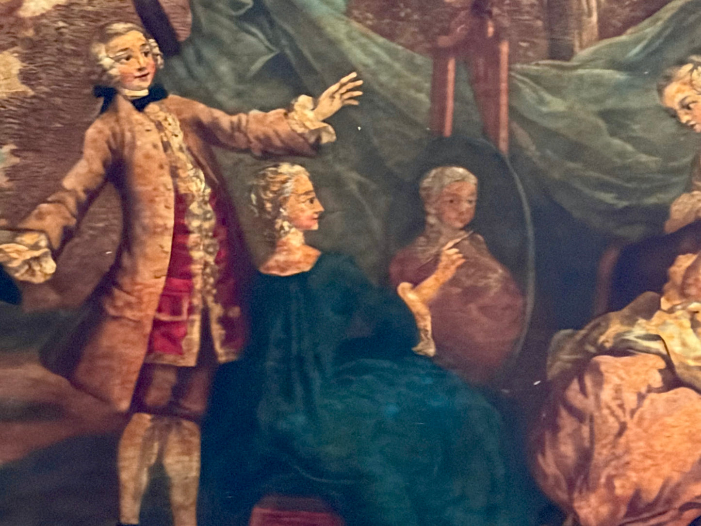 English Georgian Era Reverse Glass Painting