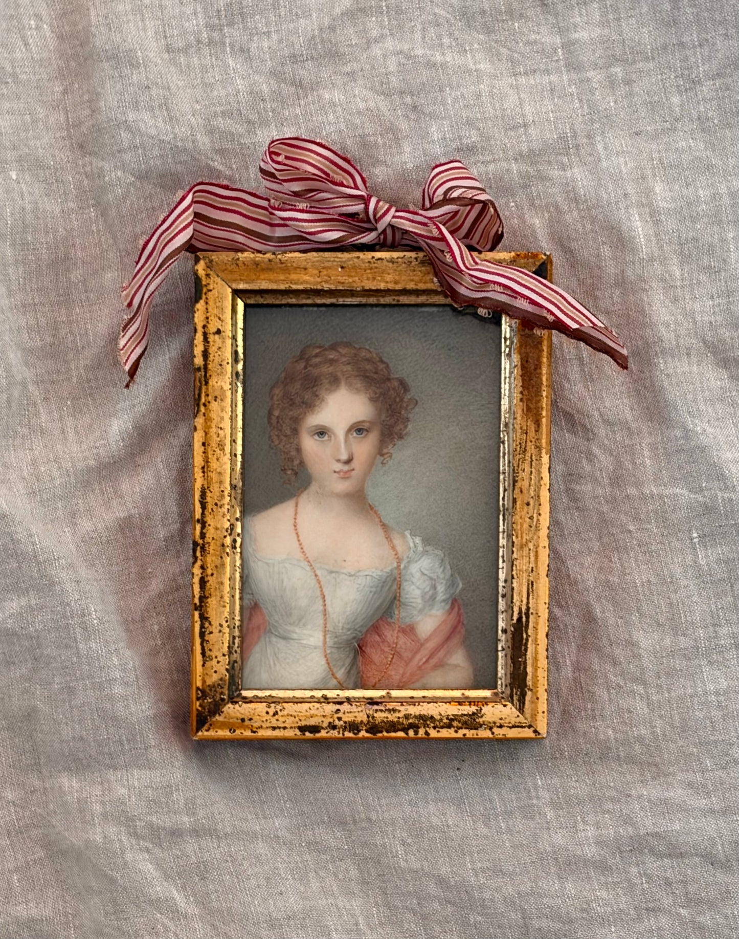 Early 19th Century English Portrait Miniature of a Young Gentlewoman