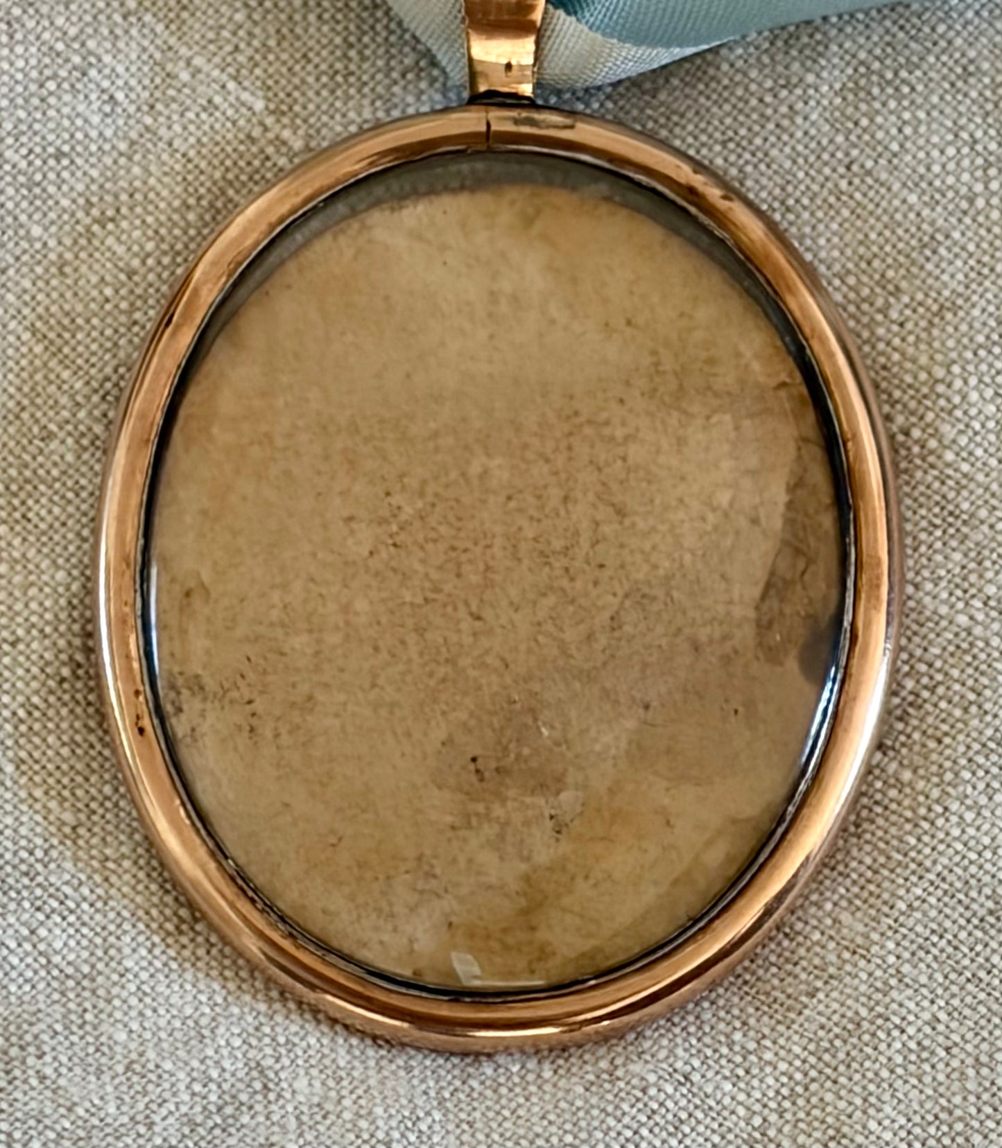 Early 19th Century Naive Miniature Portrait of a Young Gentleman