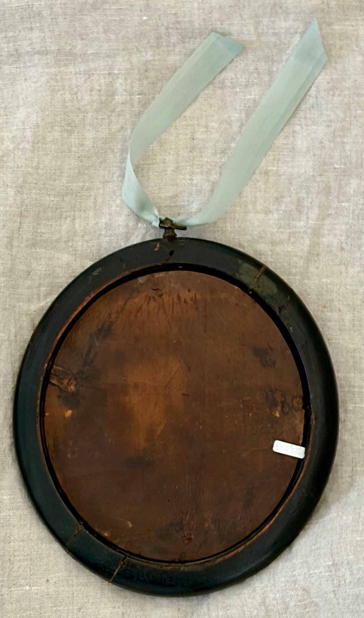 Circa 1720 - 1740 Portrait Miniature on Wood Panel