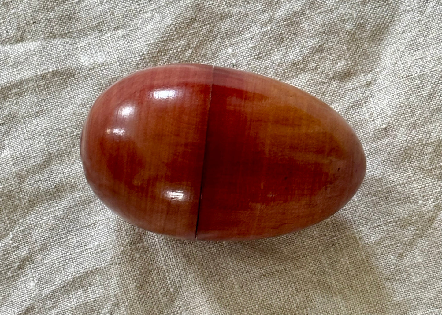 Victorian Treen Egg Form Sewing Kit