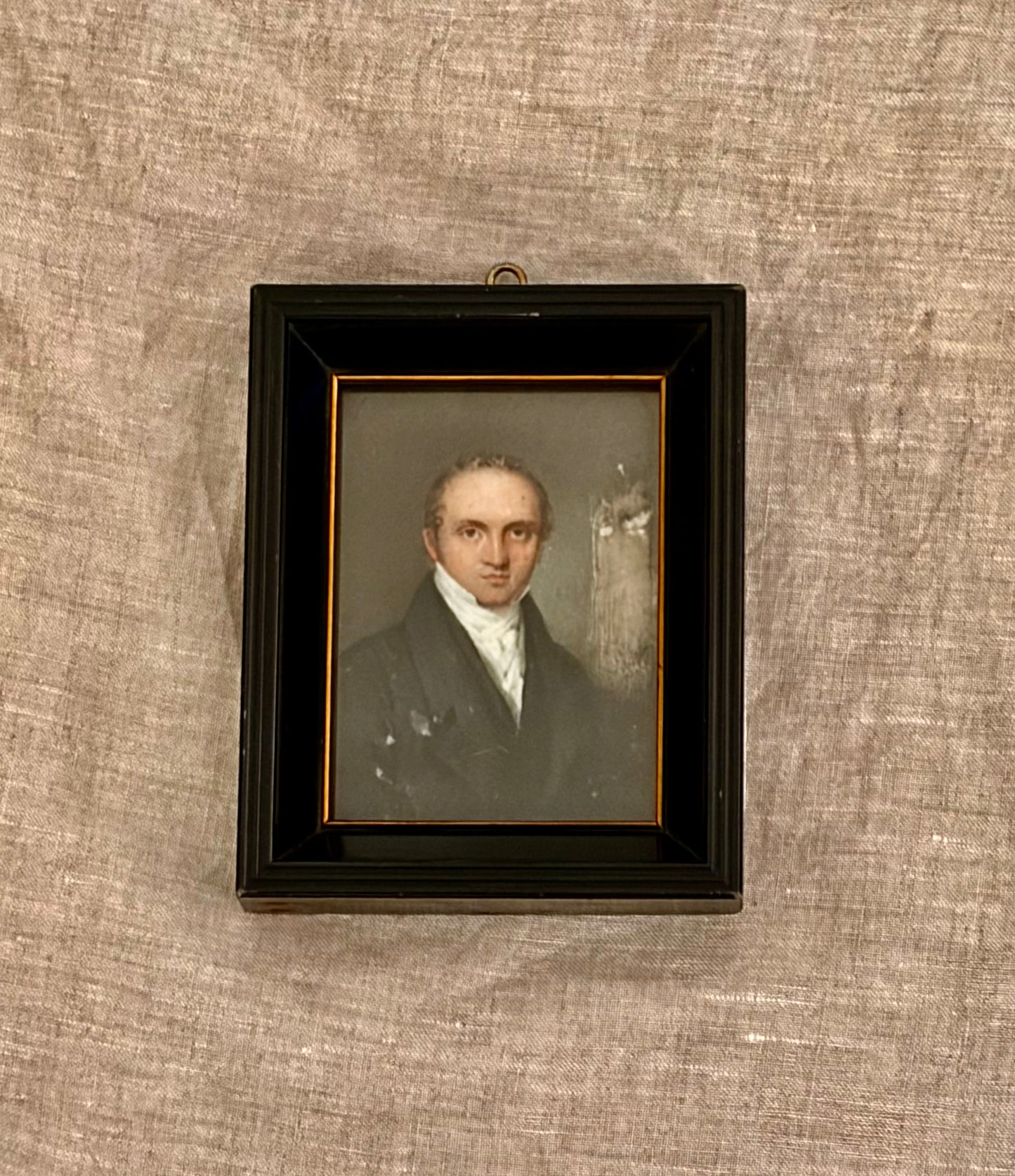 Early 19th Century Miniature Portrait by Samual Lovett Waldo