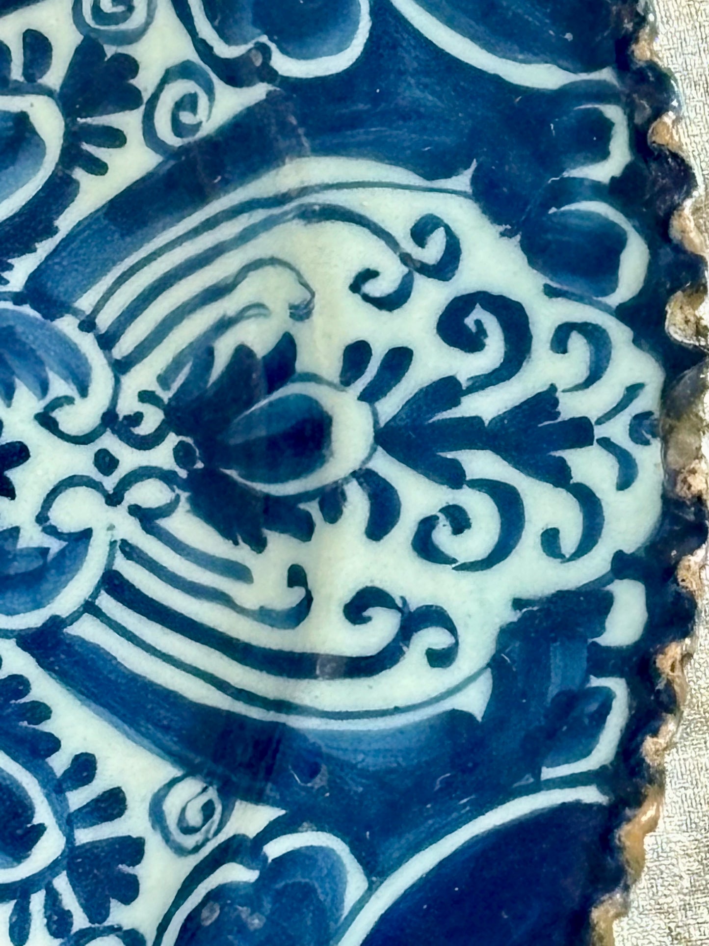 18th Century Delft Charger by De Lampetkan with the Tulip Motif