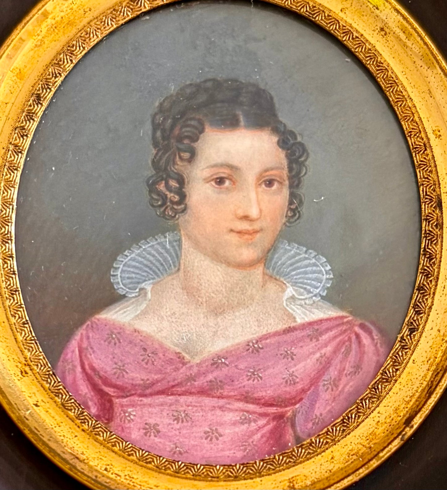Signed and Dated Miniature Portrait by Joseph Bernard Einsle