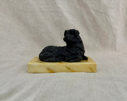 Vintage Italian Porcelain Faux Marble and Bronze Grand Tour Style Paperweight