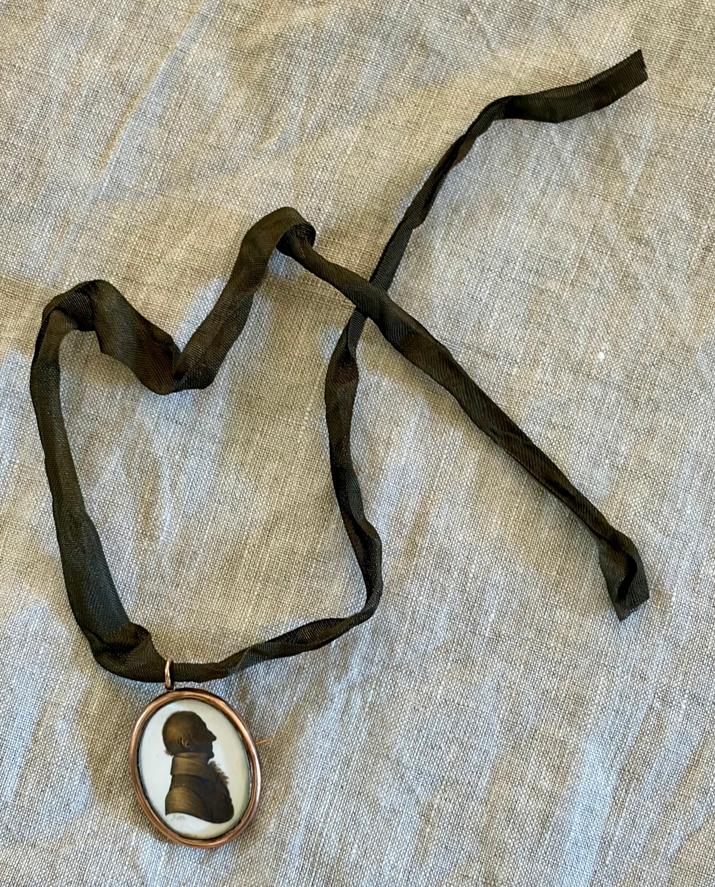 A signed Miers Original Silhouette Mounted in a Broach/Pendant Setting