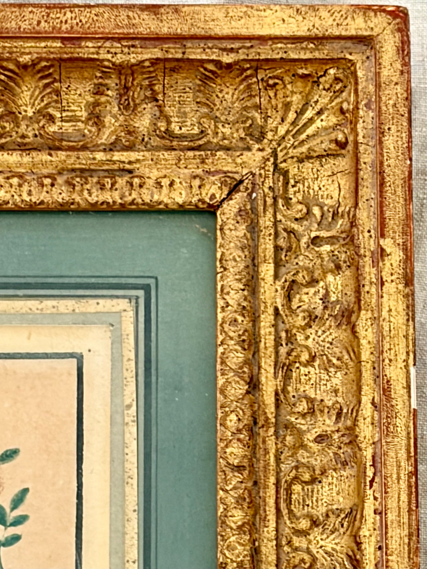 1826 French Love Token Watercolor
