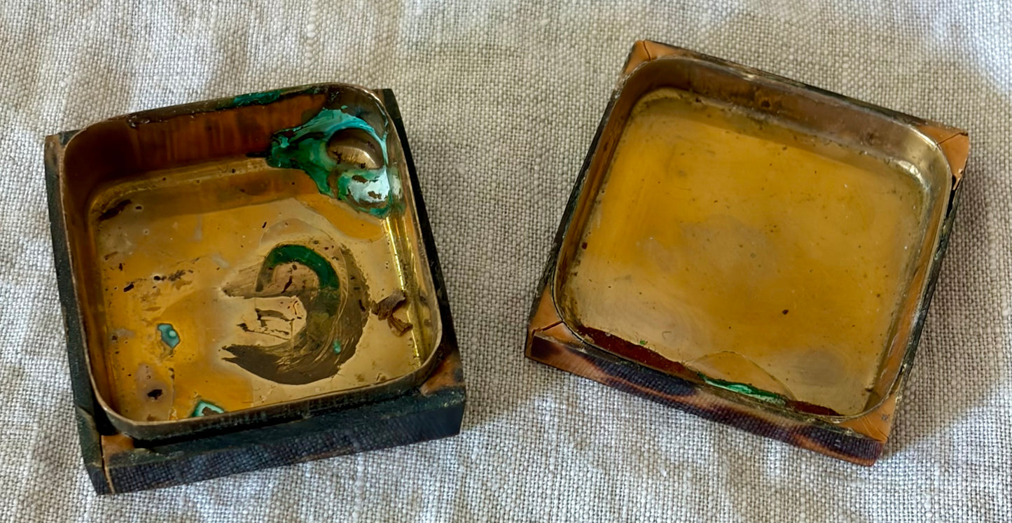 Faux Tortoiseshell Snuff Box