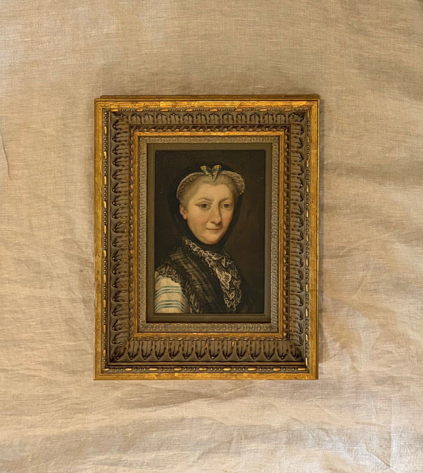 19th Century European School Oil Portrait of a Matron