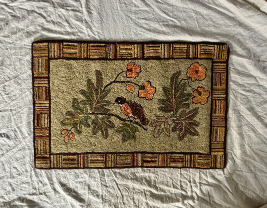Vintage Folk Art Rug