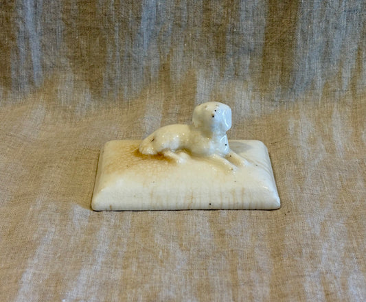 Unusual Charles Cartlidge and Company Dog Form Paperweight