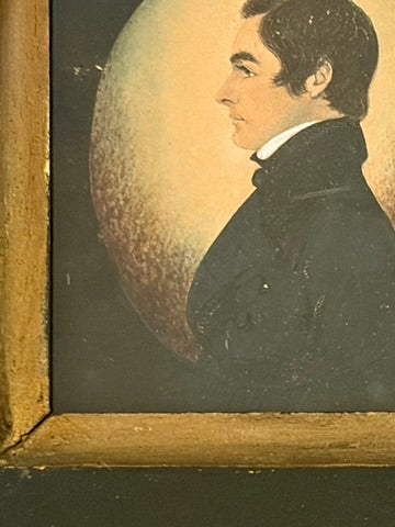 Profile Miniature Portrait of "J. Shoemaker, Germantown, PA 1789-1847"